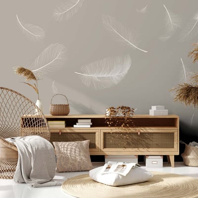 Papier peint douceur de plumes HEXOA