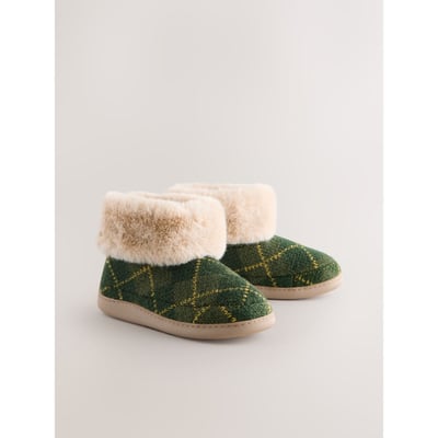 Bottines chaussons en imitation fourrure NEXT