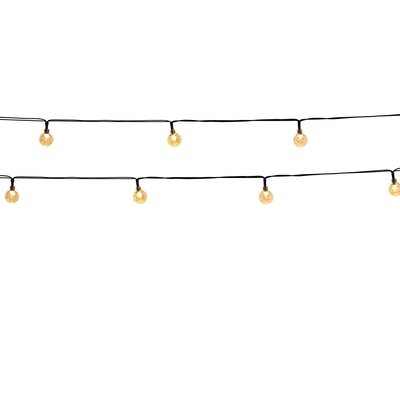 Guirlande solaire 20 globes FESTY WHITE LUMISKY