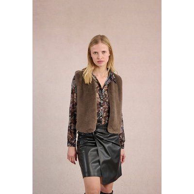 Gilet sans manches en tissu duveteux MOLLY BRACKEN