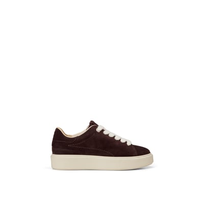 Baskets à semelles Cupsohlen, modèle Cora en cuir velours souple MARC O'POLO