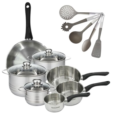 3 faitouts 16/20/24cm + 3 casseroles 12/16/20cm BRILLANT FACKELMANN