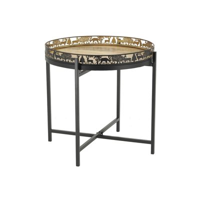 Table d'appoint Cerf en métal et bois Petit modèle AUBRY GASPARD