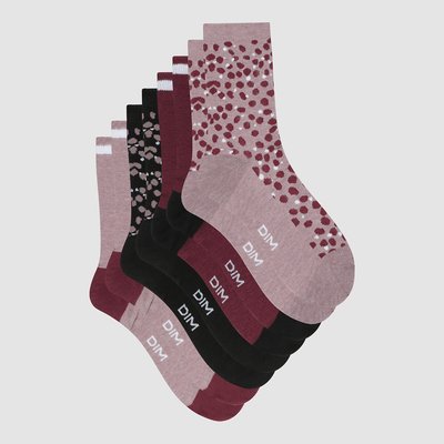 Pack of 4 Pairs of Detailed Crew Socks DIM