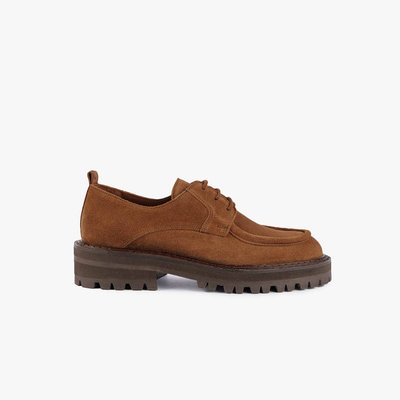 Derbies velours femme hot sale