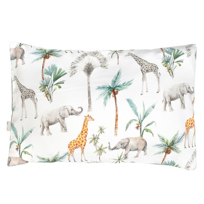 Taie d'oreiller réversible en satin coton SAFARI SEVIRA KIDS