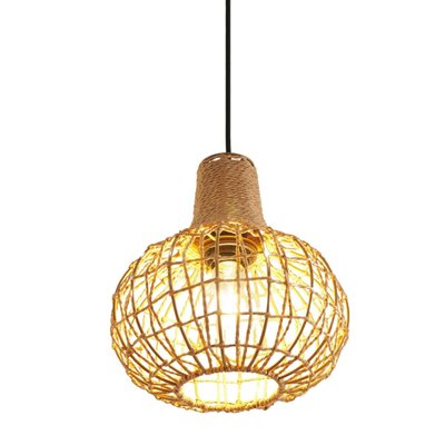 Suspension hygge en rotin et métal – CALISTA KOSILUM