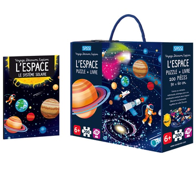 Livre et puzzle Découvre l'Espace SASSI JUNIOR