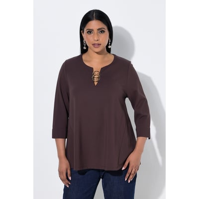 T-shirt point de Rome, anneaux fantaisie ULLA POPKEN