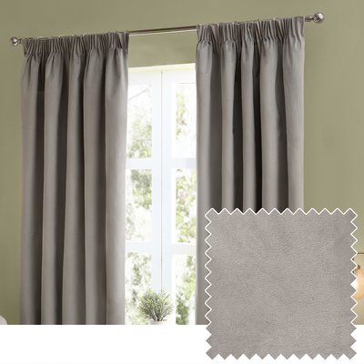 The Ultimate Velvet Room Darkening Pencil Pleat Curtains FURN.
