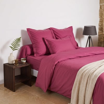 Housse De Couette Uni Percale De Coton - UNIS PERCALE TRADITION DES VOSGES