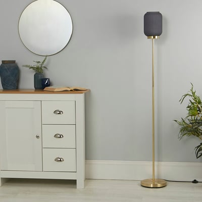 Spring Frosted Glass Wall Lamp in Gold SO'HOME