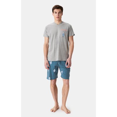 Pyjashort en coton imprimé Pandastique ARTHUR
