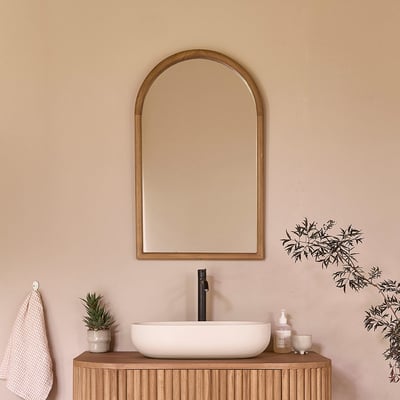 Miroir en teck massif 80x50 cm  COLINE BERAH GETAH