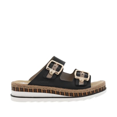 Sandales Compensées Cuir Montreux RIEKER
