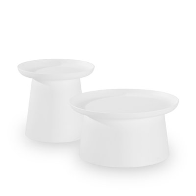 Table d'appoint, ronde, 2 tables, MURANO DEFORA HOME