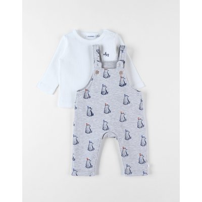 Ensemble salopette + t-shirt, ours NOUKIE'S