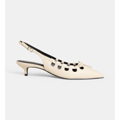 Escarpins kitten slingback ajourés clara GALERIES LAFAYETTE