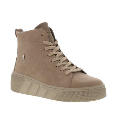 Bottines croûte de cuir talon semi-compensée RIEKER