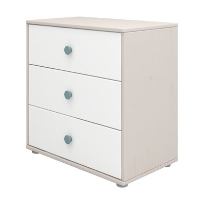 Commode 3 tiroirs en pin solide FLEXA