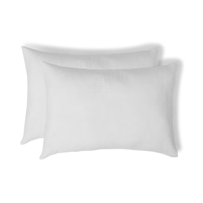 Taie d'oreiller (x2) gaze de coton ALMA Made in Europe FEBRONIE