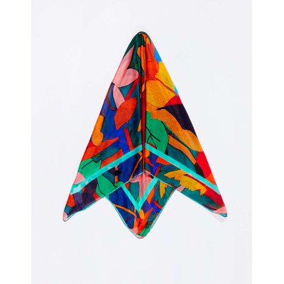 Foulard en soie imprimé CARRE LA FIANCÉE