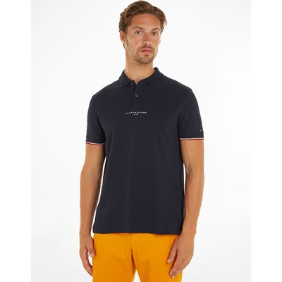 Polo droit Tommy Logo à liseré TOMMY HILFIGER