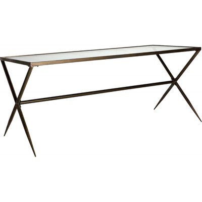 Table de salon en fer et verre, Alles RECOLLECTION