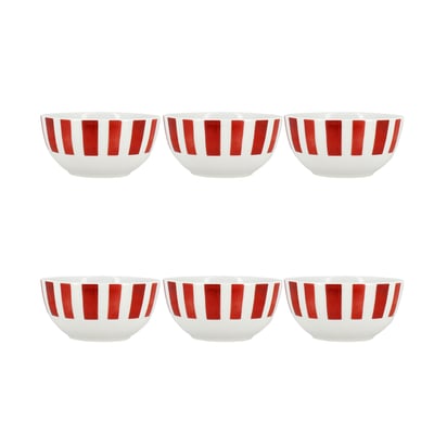 Lot de 6 bols 45cl en porcelaine, COCORICO NOVASTYL
