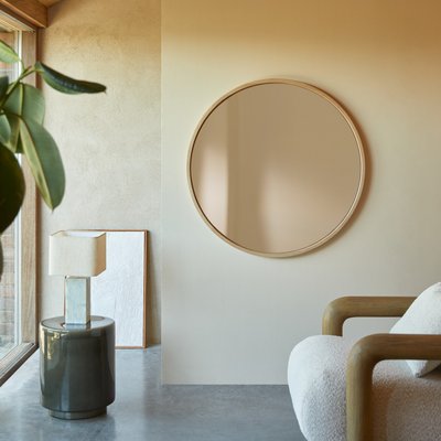 Miroir rond en chêne 90x90 cm FANIE TIKAMOON