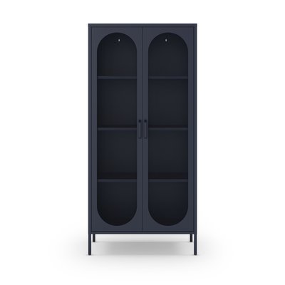 Vaisselier 2 portes en métal H170cm- ZIO DRAWER