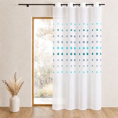 Voilage organza à pois géométriques HOME MAISON
