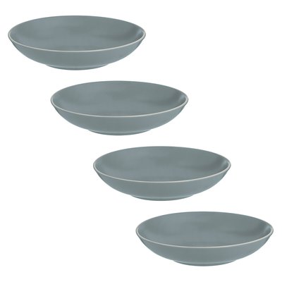 Set of 4 Classic Collection Grey Pasta Bowls MASON CASH