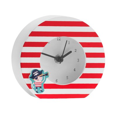 13cm Kids Wooden Kids Pirate Desk Clock SO'HOME