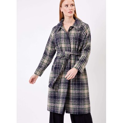 Manteau long en lainage motif BEKA LA FIANCÉE