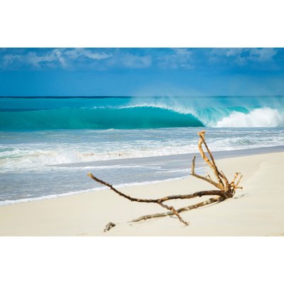 Tableau moderne plage de sable blanc HEXOA