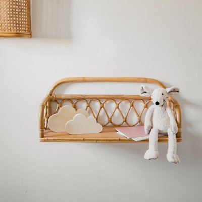 Étagère murale rotin 60CM - JUNE SAUDARA COLLECTIONS