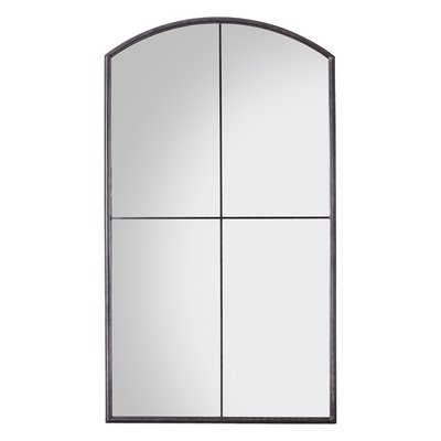 90 x 160cm Black Window Style Leaner Mirror ÉDITÉ