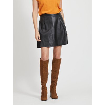 Jupe simili cuir La Redoute