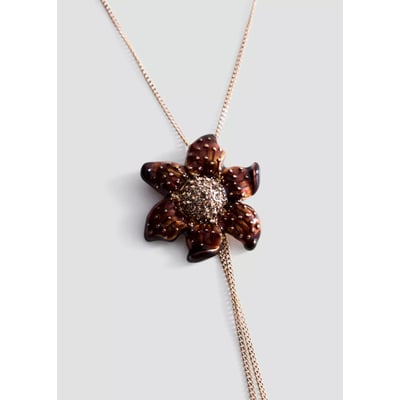Collier double fleur MANGO