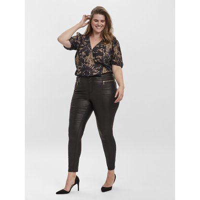 Pantalon noir brillant femme La Redoute