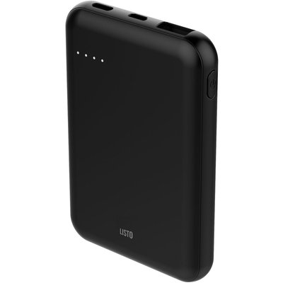 Batterie externe 5000 mAh USB C noir LISTO