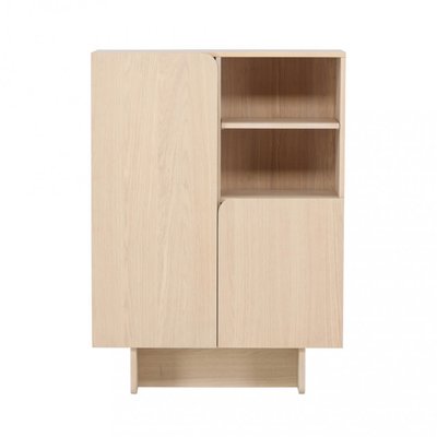 Buffet haut 2 portes, 2 niches en bois H110cm - TYRESO VIND