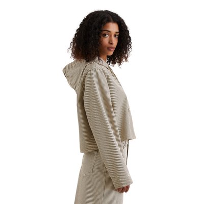 Survêtement à capuche Crop relaxed en coton organique rayé MARC O’POLO DENIM