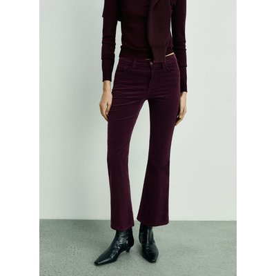 Pantalon Sienna flare crop velours côtelé MANGO