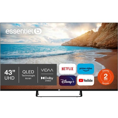 TV QLED 43QLED306 (2024) 43" (109 cm) 4K - Smart TV ESSENTIEL B