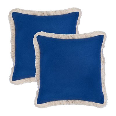 Lot de 2 housses de coussin coton BUDAPEST FEBRONIE