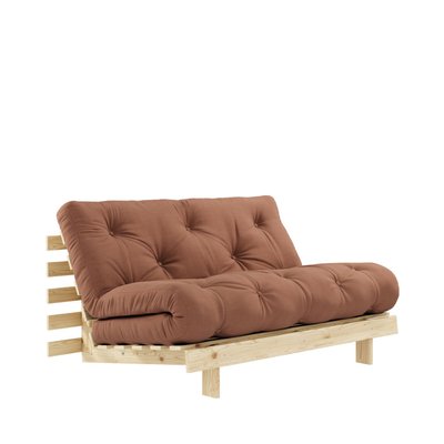 Canapé convertible 140x200cm en bois naturel et tissu - ROOTS KARUP DESIGN