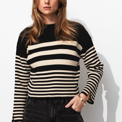 Pull côtelé marinière PROMOD