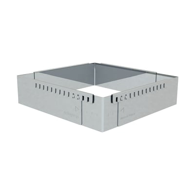 Cadre rectangle extensible inox 20 x 20 cm DE BUYER